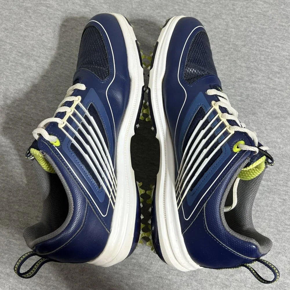 FootJoy FJ Fury Golf Shoes‎ Men's Size 8 M Navy Blue Green Spikes 51101